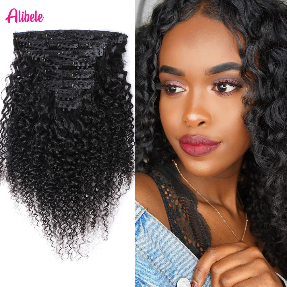 Alibele Peruvian 100% Remy Human Hair Full Head Clips In Human Hair Extensions Kinky Curly 8Pcs/Set For Natural Color Women 120G
Alibele Peruvian 100% Remy Human Hair Full Head Clips In Human Hair Extensions Kinky Curly 8Pcs/Set For Natural Color Women 120G