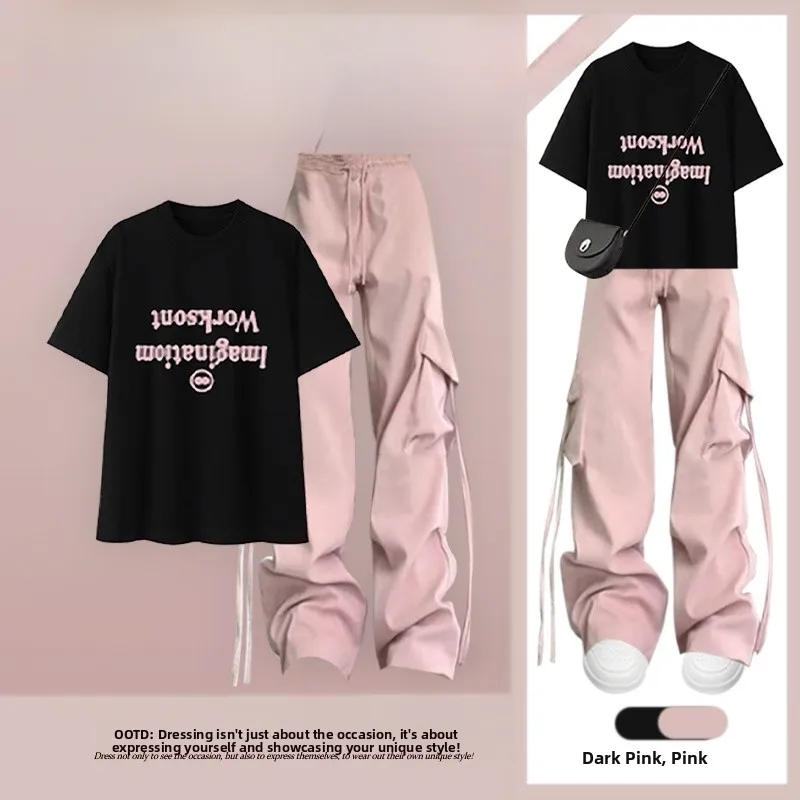 Anti-Aging Summer Casual ort Sve T-irt Set Women's oulder Level Top Long Pants Cotton round Ne Two-Piece Suit
Anti-Aging Summer Casual ort Sve T-irt Set Women's oulder Level Top Long Pants Cotton round Ne Two-Piece Suit