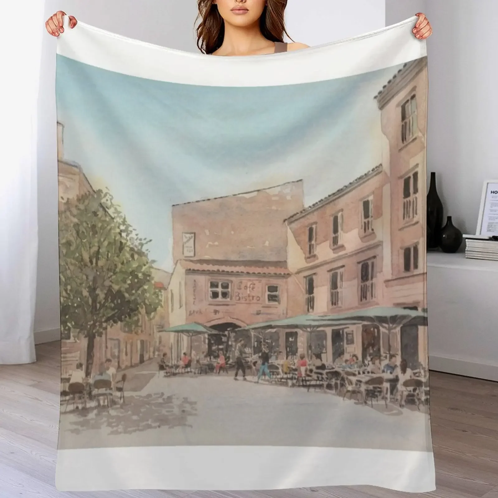 New Café Scene, Bordeaux, France Throw Blanket Large Luxury Brand Polar Flannel Blankets
New Café Scene, Bordeaux, France Throw Blanket Large Luxury Brand Polar Flannel Blankets