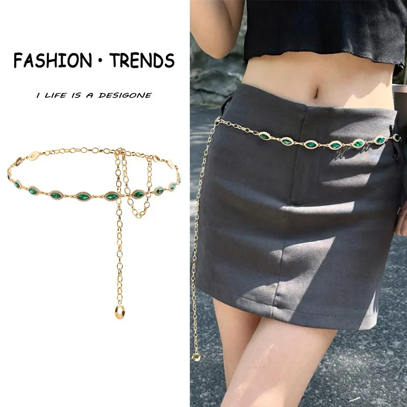 Premium Diamond Waist Chain Accessories Women's Skirt Chain Belt Decorative Dress Jeans Metal Chain Fine Belts for Women
Premium Diamond Waist Chain Accessories Women's Skirt Chain Belt Decorative Dress Jeans Metal Chain Fine Belts for Women
