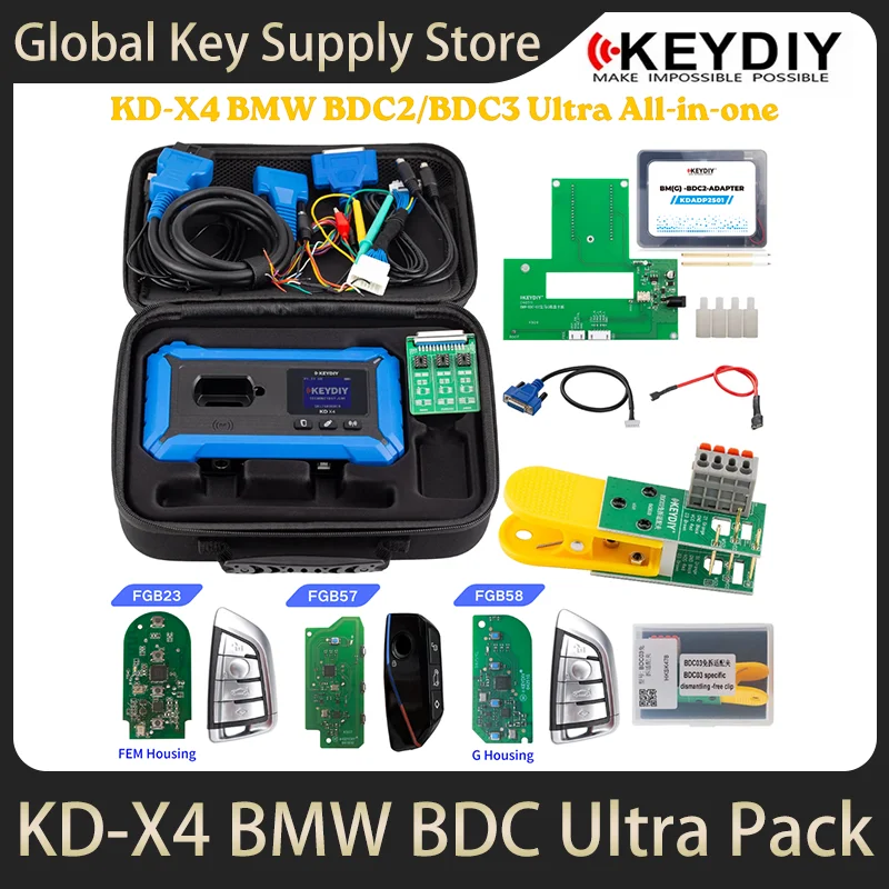 KEYDIY KD-X4 5-in-1 Key Programmer BDC2 BDC3 FGB23 FGB57 FGB58 All-in-1 Combine Max Mate Prog Key Recognition/Generation/Copy
KEYDIY KD-X4 5-in-1 Key Programmer BDC2 BDC3 FGB23 FGB57 FGB58 All-in-1 Combine Max Mate Prog Key Recognition/Generation/Copy