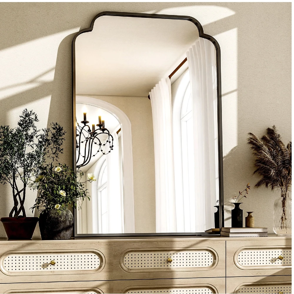 30x40 Arched Bathroom Mirror Silver Modern Decorative Wall Mirror with Deep Frame Curved Top Design for Bathrooms And Home Decor
30x40 Arched Bathroom Mirror Silver Modern Decorative Wall Mirror with Deep Frame Curved Top Design for Bathrooms And Home Decor
