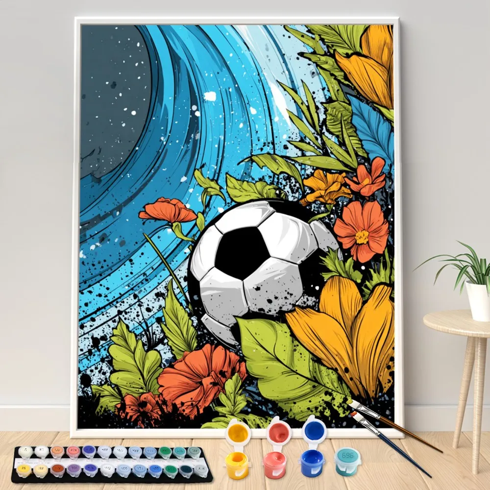 Digital Acrylic Painting Kit DIY Sea of Flowers Football Art Canvas Hand Painted Home Decor Personalized Surprise Gift
Digital Acrylic Painting Kit DIY Sea of Flowers Football Art Canvas Hand Painted Home Decor Personalized Surprise Gift