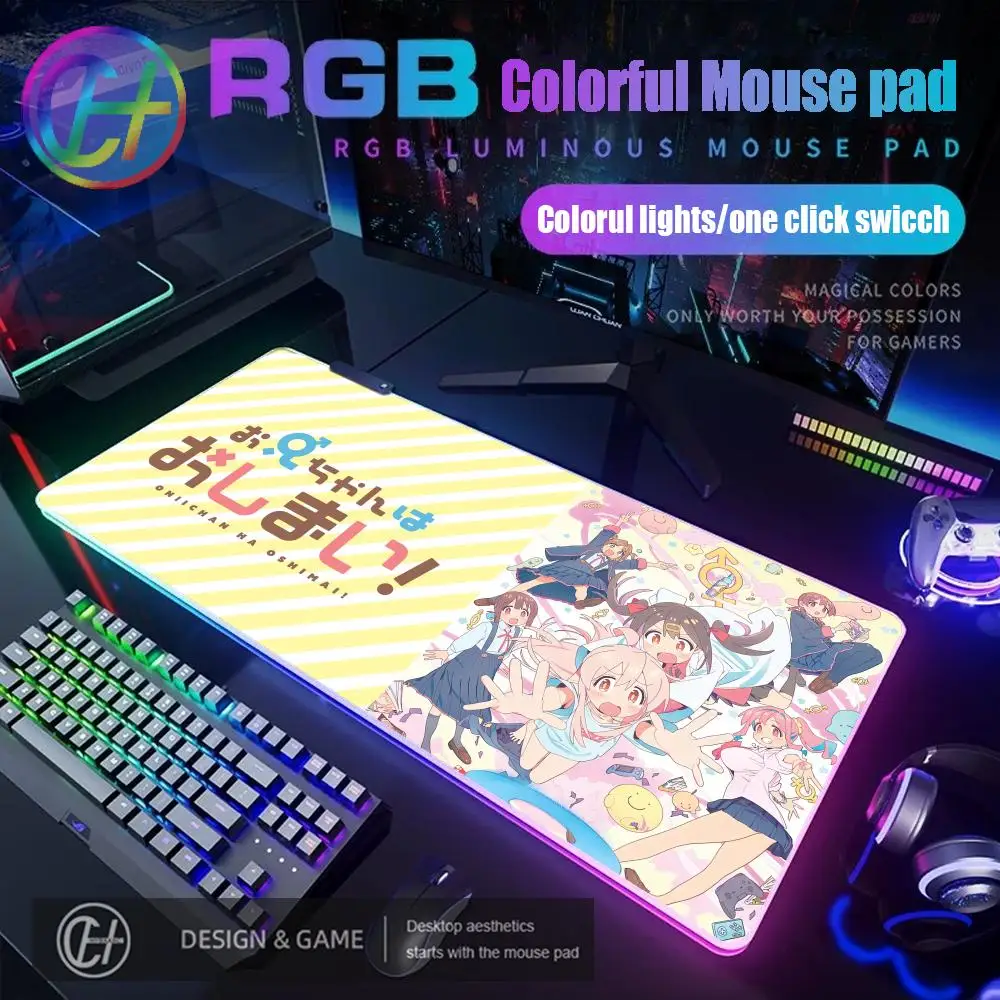 Коврик для мыши RGB Onimai, я теперь твоя сестра, новый резиновый коврик для мыши, прочный настольный коврик для мыши, киберспортивный коврик для клавиатуры, светящийся настольный коврик
Коврик для мыши RGB Onimai, я теперь твоя сестра, новый резиновый коврик для мыши, прочный настольный коврик для мыши, киберспортивный коврик для клавиатуры, светящийся настольный коврик