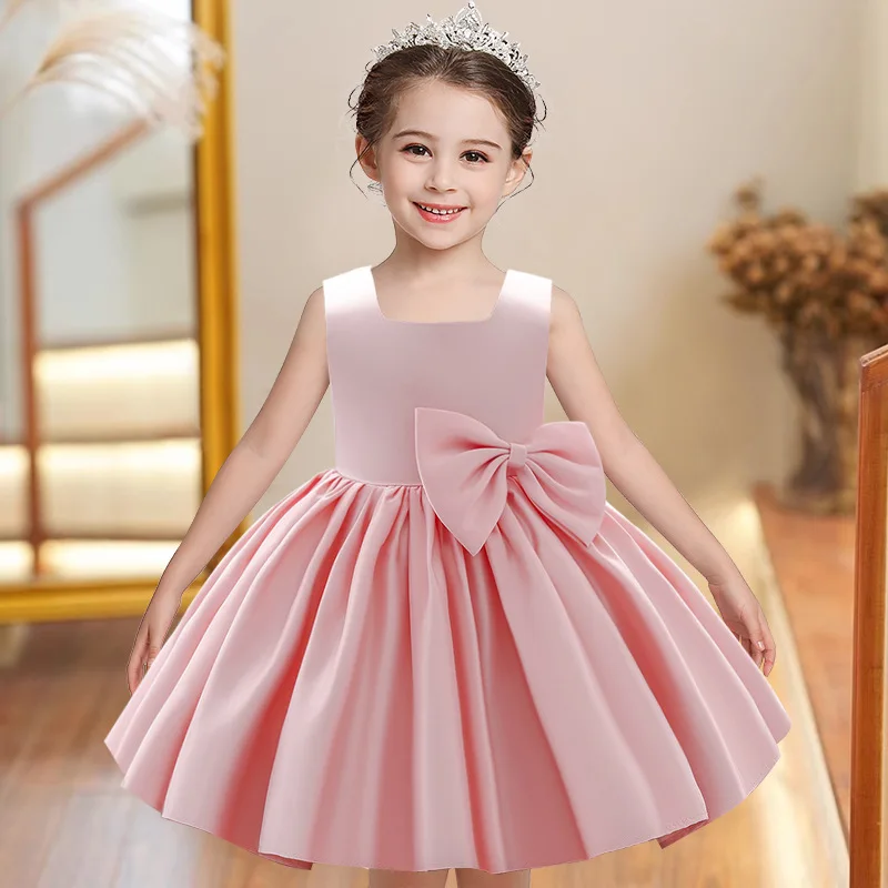 Girls Elegant Dresses Baby Bow Birthday Princess Dress Wedding Party Infant Dress Gown Kids First Communion Formal Evening Dress
Girls Elegant Dresses Baby Bow Birthday Princess Dress Wedding Party Infant Dress Gown Kids First Communion Formal Evening Dress