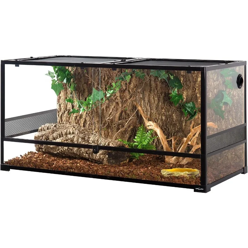 Large reptile terrarium, reptile enclosure with sliding door top screen ventilation and anti escape cover
Large reptile terrarium, reptile enclosure with sliding door top screen ventilation and anti escape cover