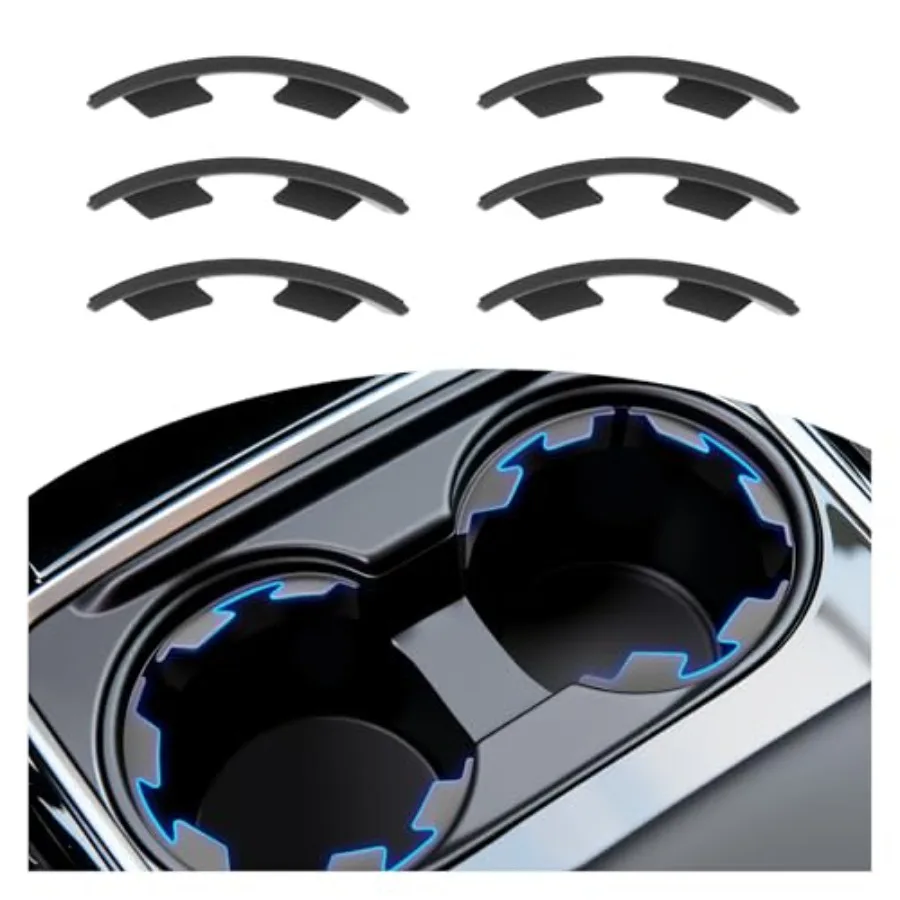 6PCS Upgraded Silicone Car Cup Holder Insert with Arc Leaf Design, Soft Cupholder Insert for Car to Reduce Cup Sliding and Shak
6PCS Upgraded Silicone Car Cup Holder Insert with Arc Leaf Design, Soft Cupholder Insert for Car to Reduce Cup Sliding and Shak