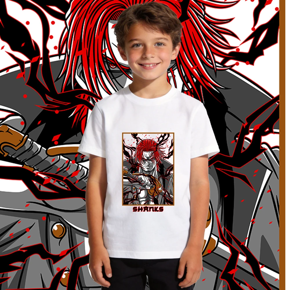 One Piece Shanks Anime Print Kids Cotton T Shirt Boys Girls Casual Summer Top Soft Breathable
One Piece Shanks Anime Print Kids Cotton T Shirt Boys Girls Casual Summer Top Soft Breathable