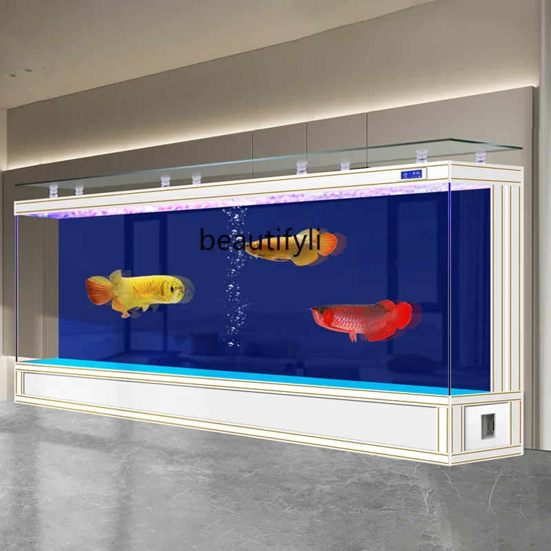 Ultra-white fish tank Large living room dragon fish tank Back filter Ecological floor water-free aquarium6005
Ultra-white fish tank Large living room dragon fish tank Back filter Ecological floor water-free aquarium6005