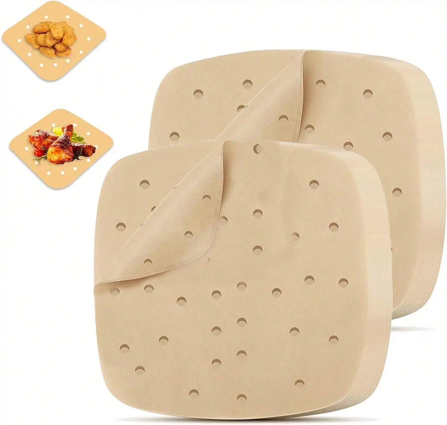 120Pcs Air Fryer Parchment Paper Liners, 8.5in Square Perforated Parchment Paper For Air Fryer, Premium Bamboo Steamer Liner For Air Fryers Baking Cooking Oven, 8.5 INCH
120Pcs Air Fryer Parchment Paper Liners, 8.5in Square Perforated Parchment Paper For Air Fryer, Premium Bamboo Steamer Liner For Air Fryers Baking Cooking Oven, 8.5 INCH