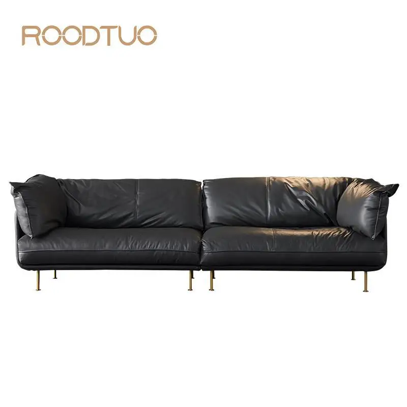 Italian Minimalist Leather Sofa Living Room Combination Three-Seat Simple Modern Customizable Nordic Leather Down Sofa Home Furn
Italian Minimalist Leather Sofa Living Room Combination Three-Seat Simple Modern Customizable Nordic Leather Down Sofa Home Furn