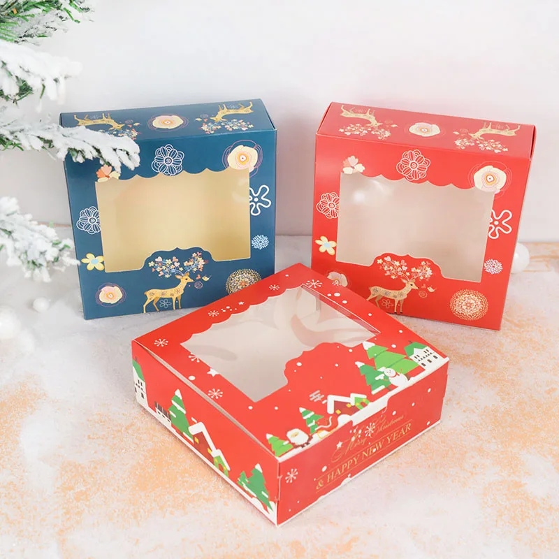 5Pcs Christmas Gift Box With Window Candy Cookie Boxes Santa Elk Kraft Paper Xmas New Year Party Snack Pastry Packaging Supplies
5Pcs Christmas Gift Box With Window Candy Cookie Boxes Santa Elk Kraft Paper Xmas New Year Party Snack Pastry Packaging Supplies