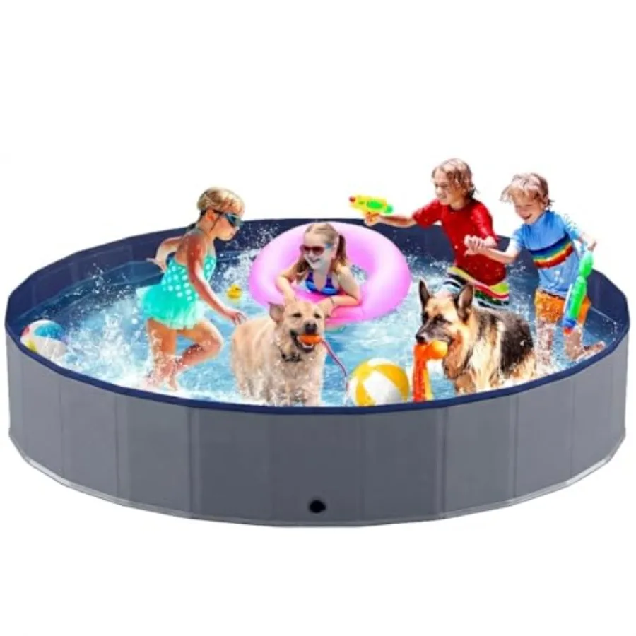 Portable Dog Pool for Outdoor Use, Hard Plastic with Anti-Slip Base, Blue, Foldable Collapsible Design for Easy Storage
Portable Dog Pool for Outdoor Use, Hard Plastic with Anti-Slip Base, Blue, Foldable Collapsible Design for Easy Storage