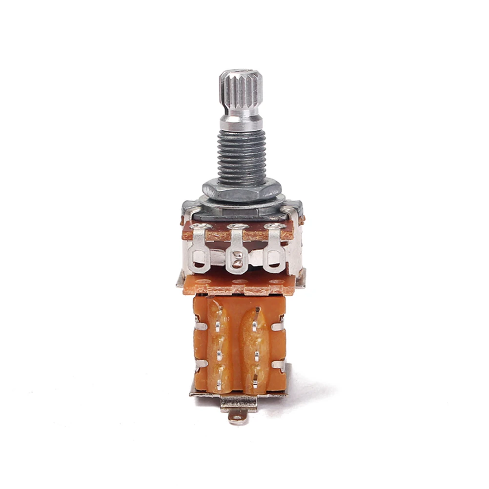 Guitar Amp Potentiometer 500K ohm Control Coarse Knurled Shaft Audio potentiometers Volume Tone A500K Linear Logarithmic Pots
Guitar Amp Potentiometer 500K ohm Control Coarse Knurled Shaft Audio potentiometers Volume Tone A500K Linear Logarithmic Pots