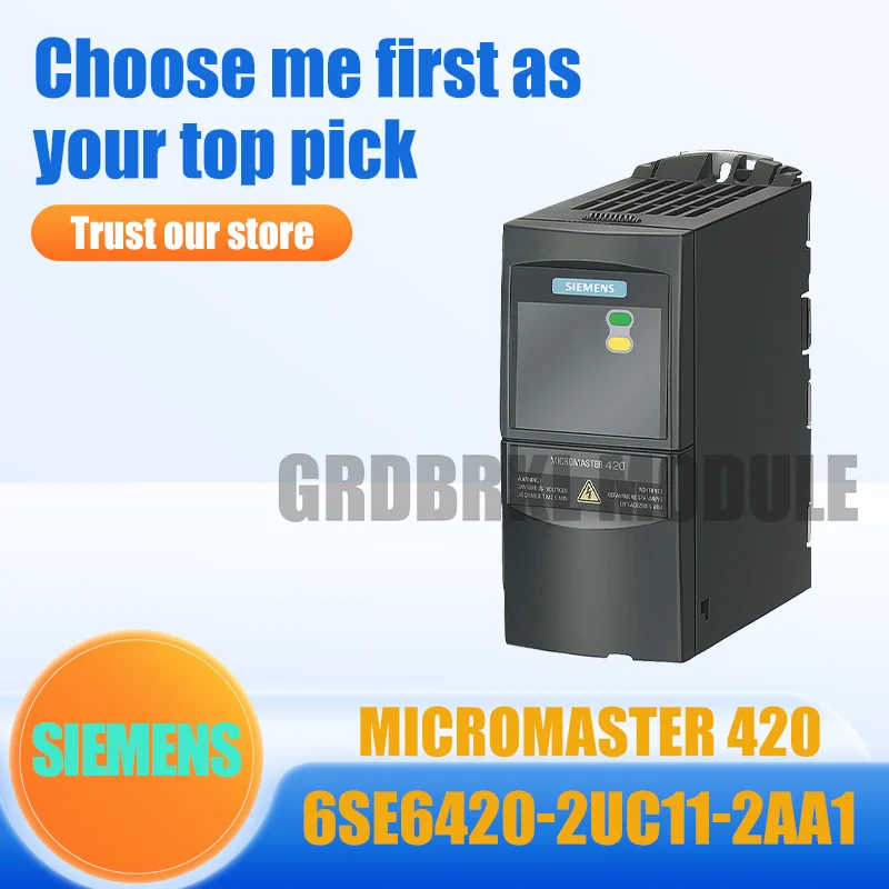 Новый оригинальный преобразователь частоты SIEMENS 6SE6420-2UC11-2AA1 MICROMASTER 420 200-240В переменного тока 0.12кВт
Новый оригинальный преобразователь частоты SIEMENS 6SE6420-2UC11-2AA1 MICROMASTER 420 200-240В переменного тока 0.12кВт
