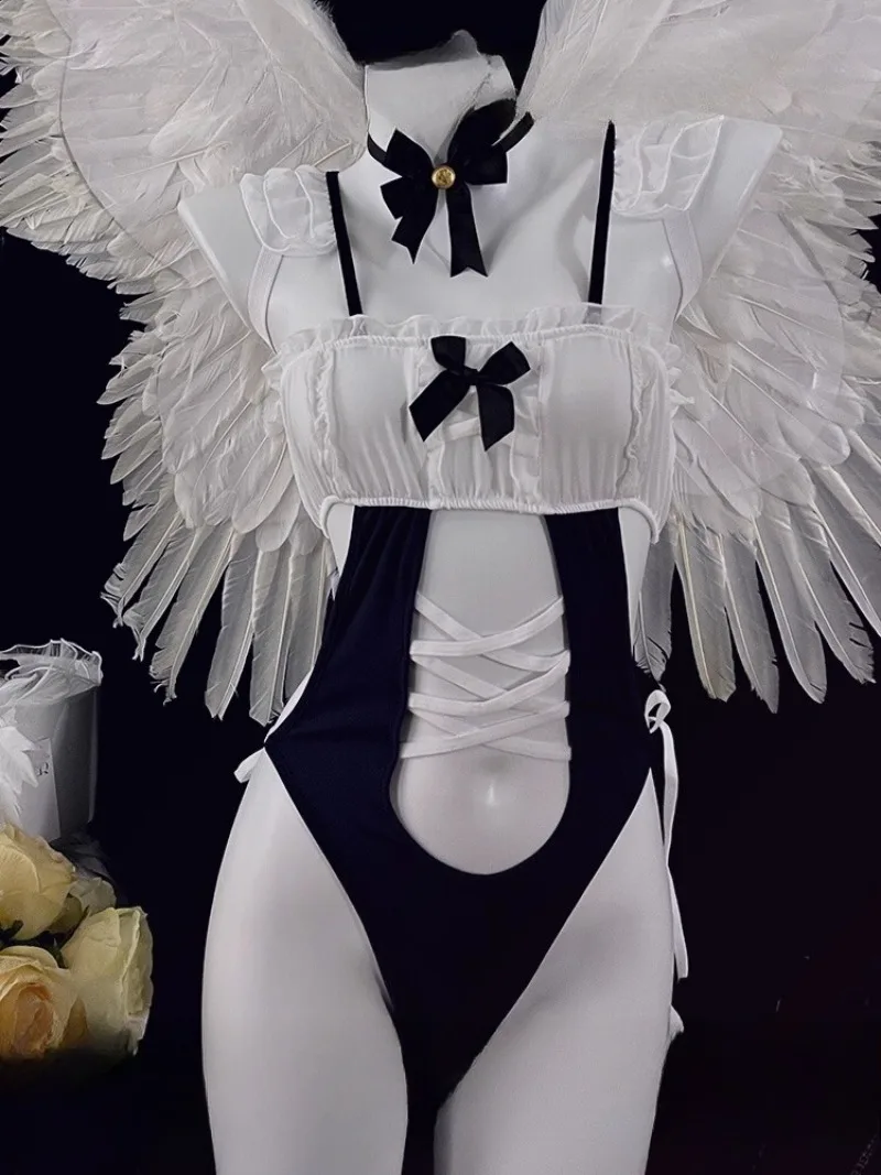 Милый комбинезон с галстуком для девочек, сексуальный комплект Pure Desire, горячие и соблазнительные пижамы для женщин, романтическое нижнее белье для ночного свидания, мягкое и
Милый комбинезон с галстуком для девочек, сексуальный комплект Pure Desire, горячие и соблазнительные пижамы для женщин, романтическое нижнее белье для ночного свидания, мягкое и