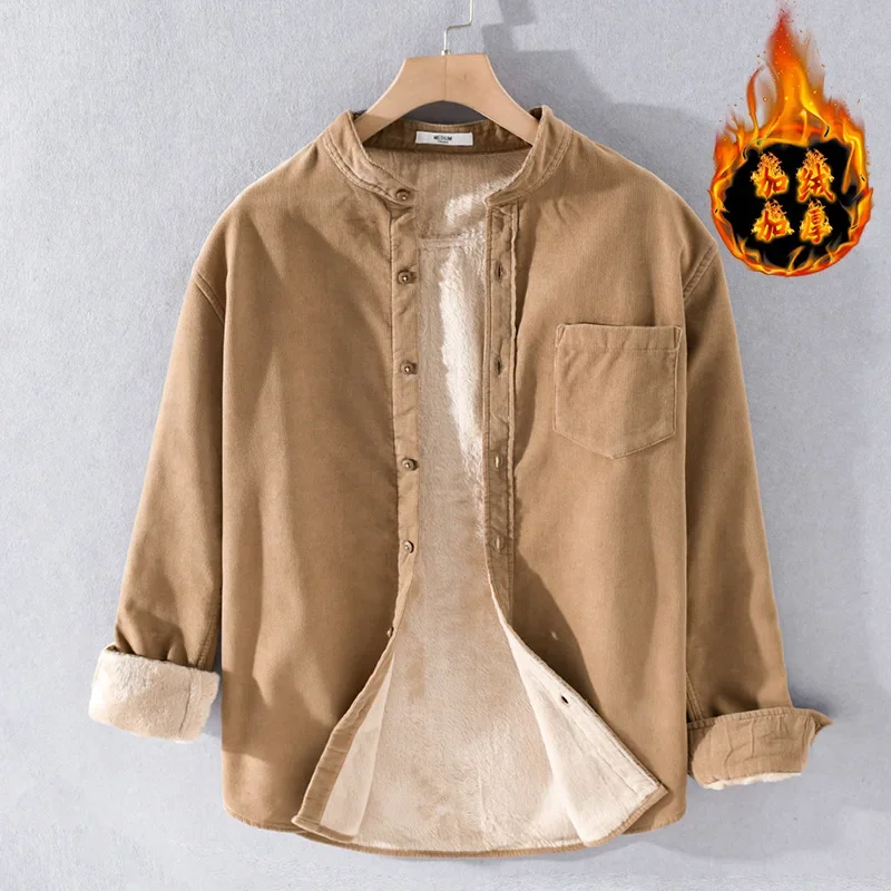 Corduroy Vintage Shirts Men Winter Shirt Thicken Clothes Solid Pocket Fleece Shirt Daily Casual Warm Tops Simple Camisa Hombre
Corduroy Vintage Shirts Men Winter Shirt Thicken Clothes Solid Pocket Fleece Shirt Daily Casual Warm Tops Simple Camisa Hombre