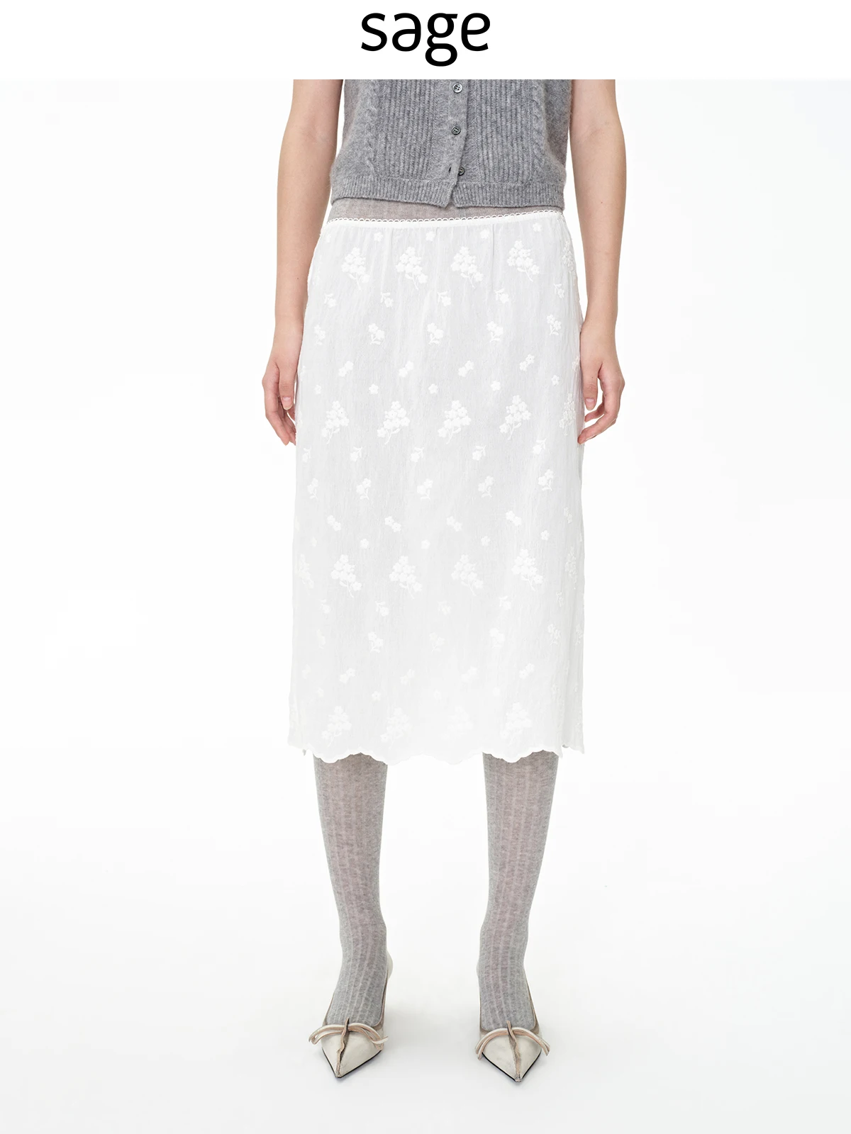 Sagestudio White Embroidered Elastic Waist f Skirt Ci Commute Casual Date Straight Tube Skirt Gauze Fiber Nylon Linen Blend
Sagestudio White Embroidered Elastic Waist f Skirt Ci Commute Casual Date Straight Tube Skirt Gauze Fiber Nylon Linen Blend