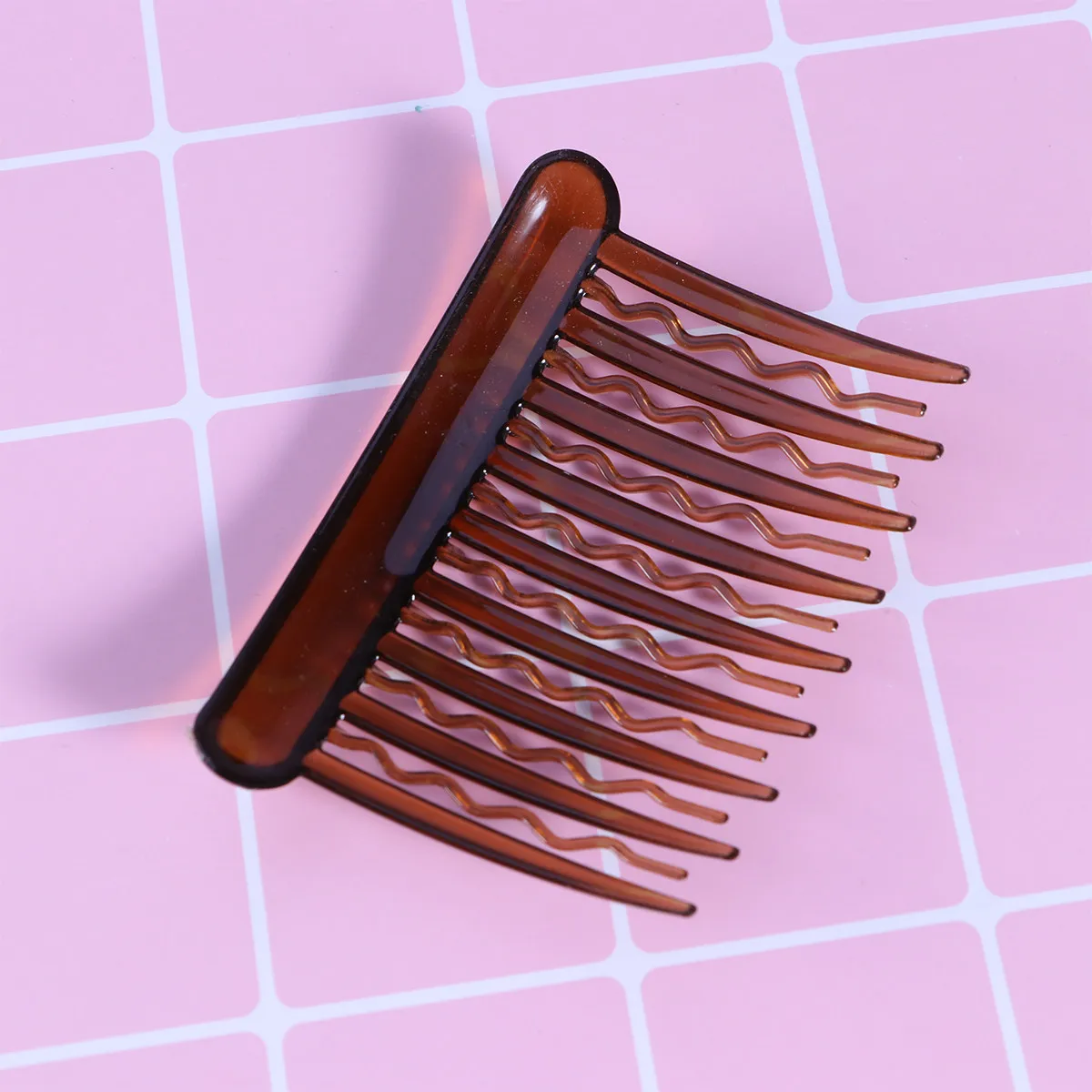 12Pcs Plastic Hair Clip Combs 17 Teeth Classic Design Small Side Hair Comb for Women Girls Daily Hairstyles Dark Coffee 8x5cm
12Pcs Plastic Hair Clip Combs 17 Teeth Classic Design Small Side Hair Comb for Women Girls Daily Hairstyles Dark Coffee 8x5cm