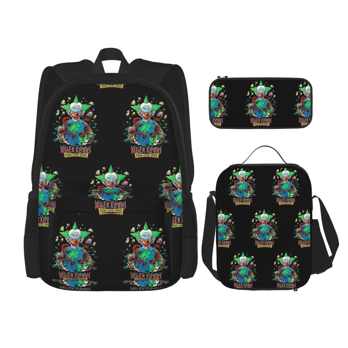 Killer Klowns From Outer Space Backpacks Children Bookbag School Bags Rucksack Lunch Bag Pen Bag Three-Piece Set
Killer Klowns From Outer Space Backpacks Children Bookbag School Bags Rucksack Lunch Bag Pen Bag Three-Piece Set