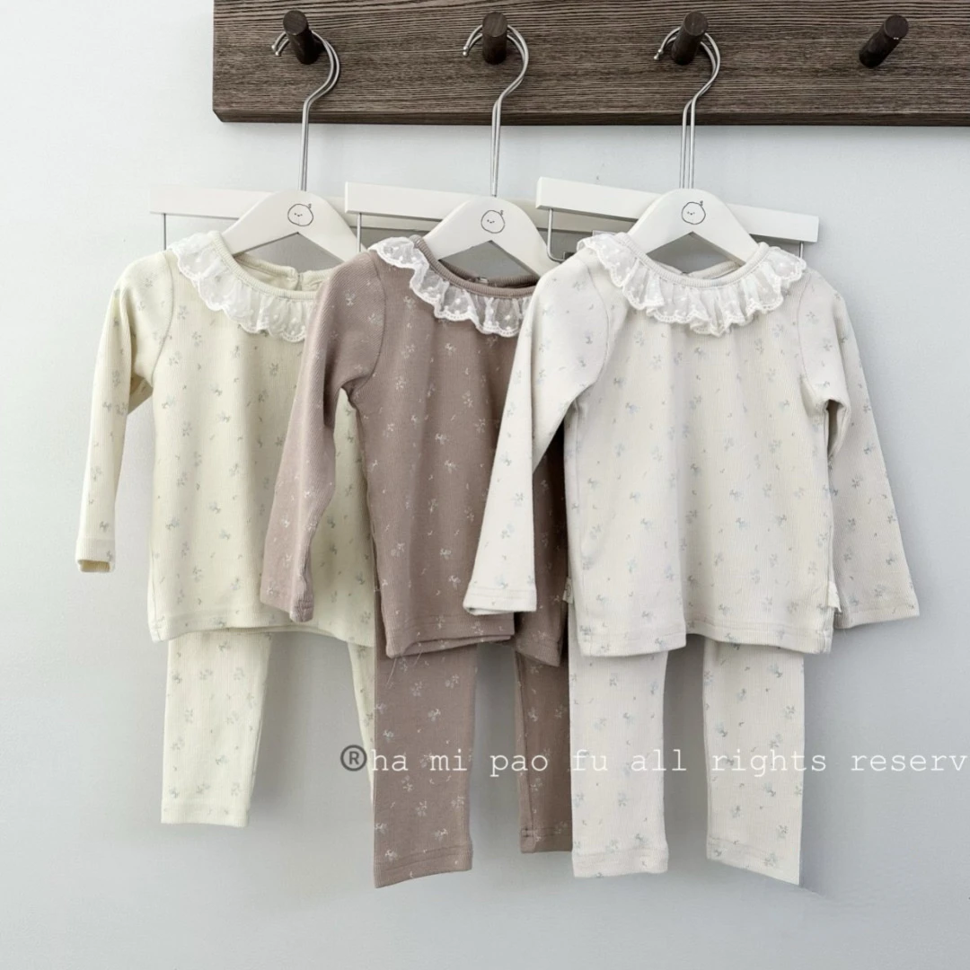 Baby Clothes Girls Cute Floral Sets Spring and Autumn New Floral Home Clothes Two Piece Set Lace O-neck Long Sleeve
Baby Clothes Girls Cute Floral Sets Spring and Autumn New Floral Home Clothes Two Piece Set Lace O-neck Long Sleeve