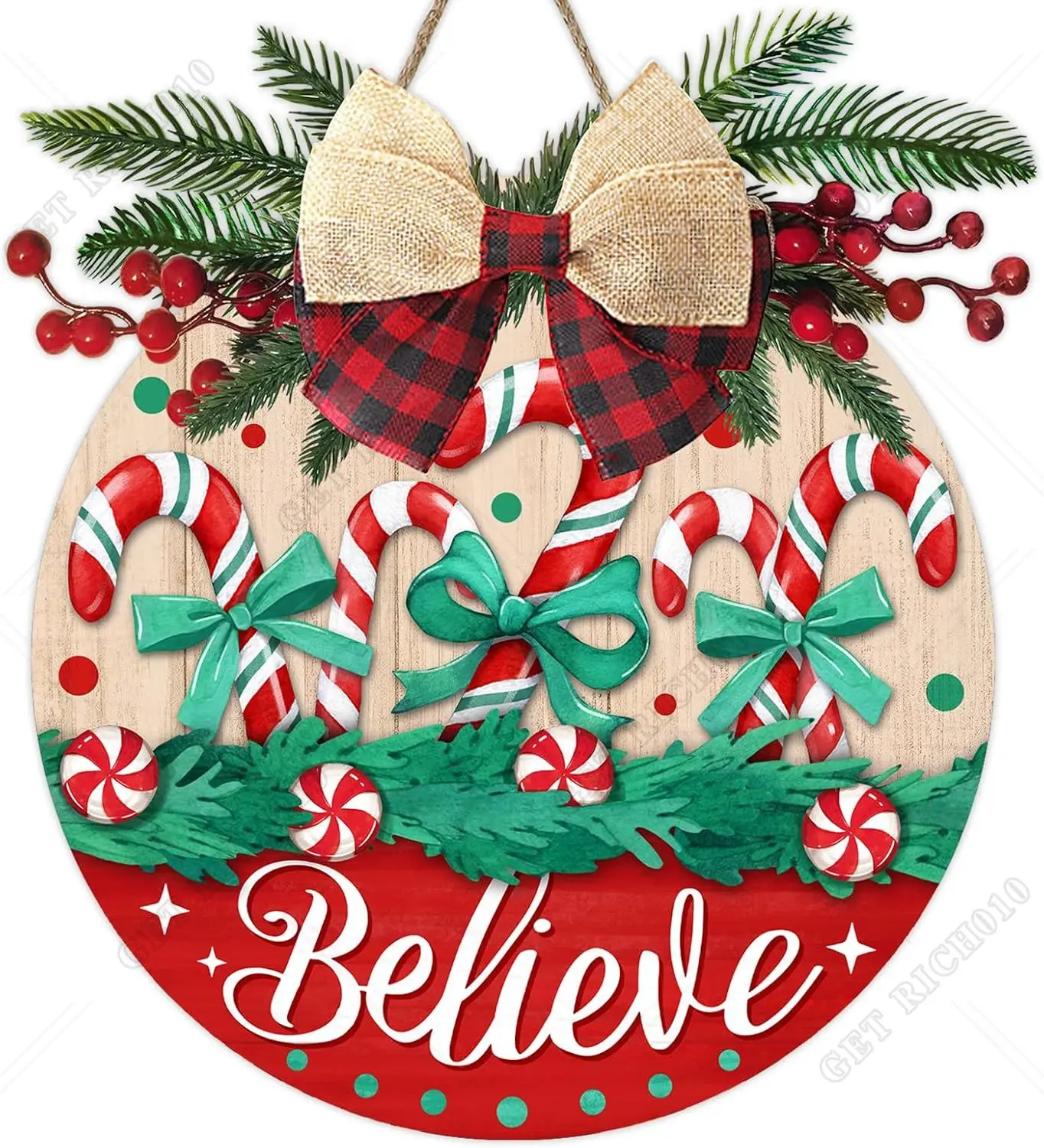Christmas Peppermint Candy Believe Front Door Sign Xmas Holiday Wood Door Hanger Outdoor Outside Porch Decor 12in
Christmas Peppermint Candy Believe Front Door Sign Xmas Holiday Wood Door Hanger Outdoor Outside Porch Decor 12in