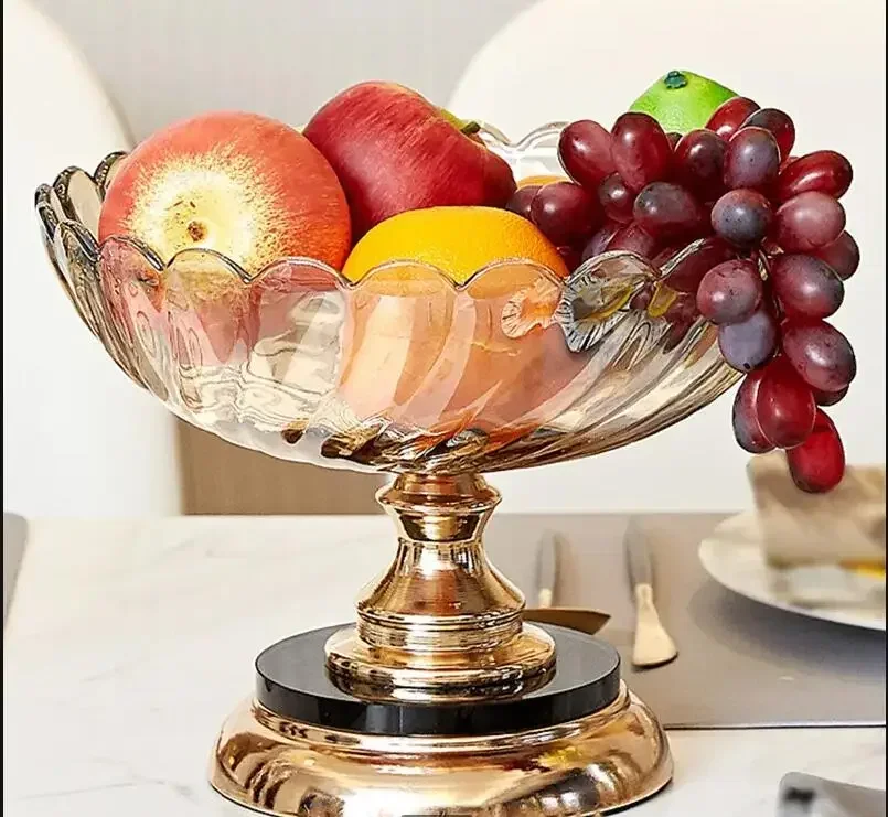 Crystal Glass Fruit Plate High Foot Snack Plate Fruit Plate Decoration Living Room Desktop Storage Tray Home Decoration Art
Crystal Glass Fruit Plate High Foot Snack Plate Fruit Plate Decoration Living Room Desktop Storage Tray Home Decoration Art