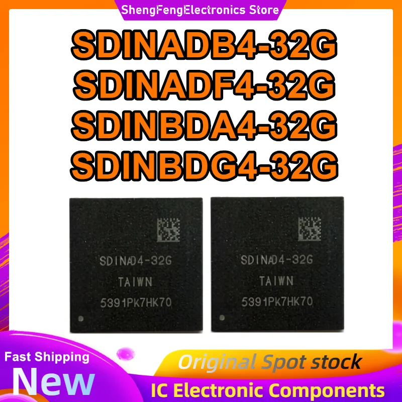 SDINADB4-32G SDINADF4-32G SDINBDA4-32G SDINBDG4-32G emmc BGA153 32G flash memory IC New Original in Stock
SDINADB4-32G SDINADF4-32G SDINBDA4-32G SDINBDG4-32G emmc BGA153 32G flash memory IC New Original in Stock
