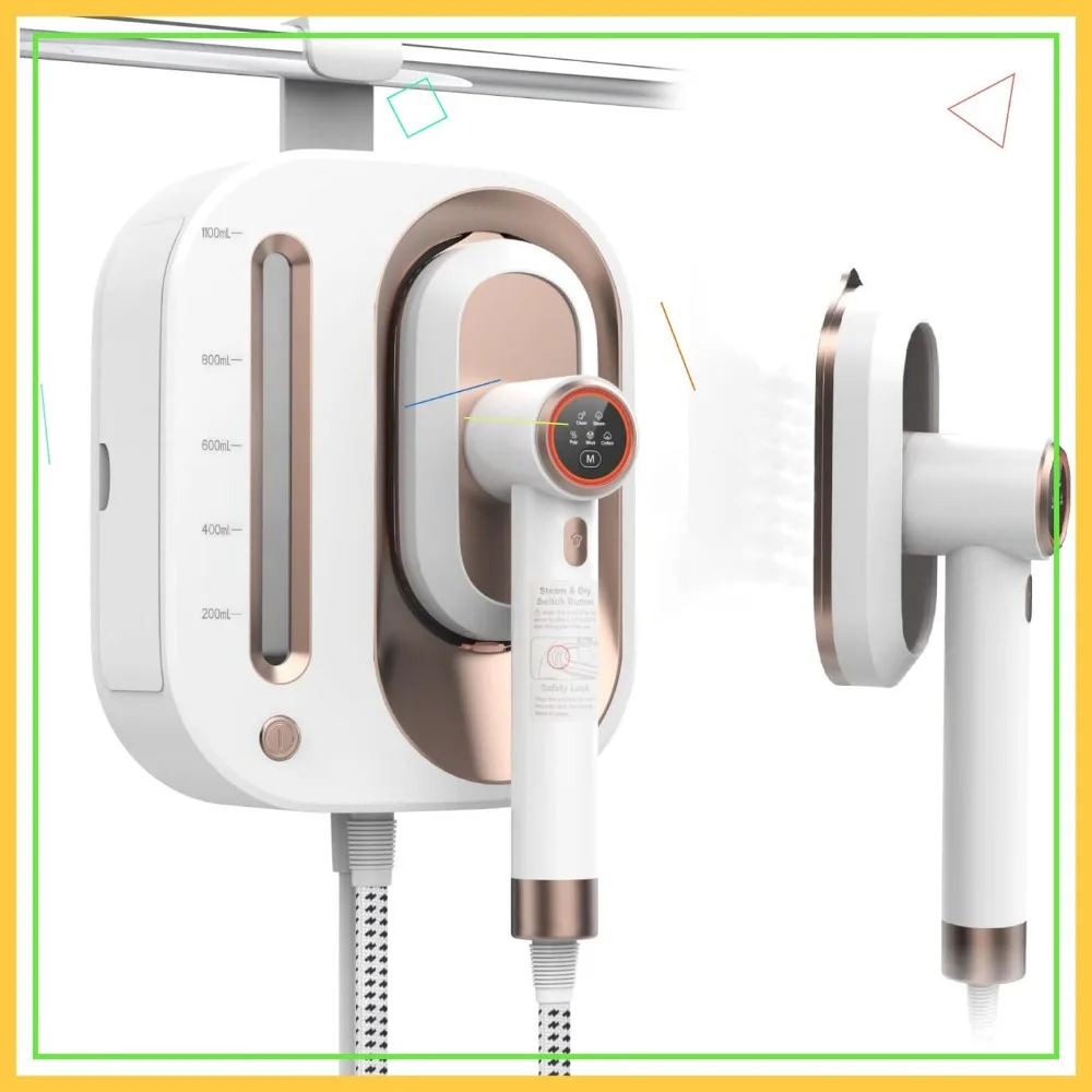 2-in-1 Steam Station Iron – 1550W Turbocharged, 30s Heat Up, 3-Level Steam & Dry, 1.2L Detachable Tank, Ceramic Soleplate
2-in-1 Steam Station Iron – 1550W Turbocharged, 30s Heat Up, 3-Level Steam & Dry, 1.2L Detachable Tank, Ceramic Soleplate