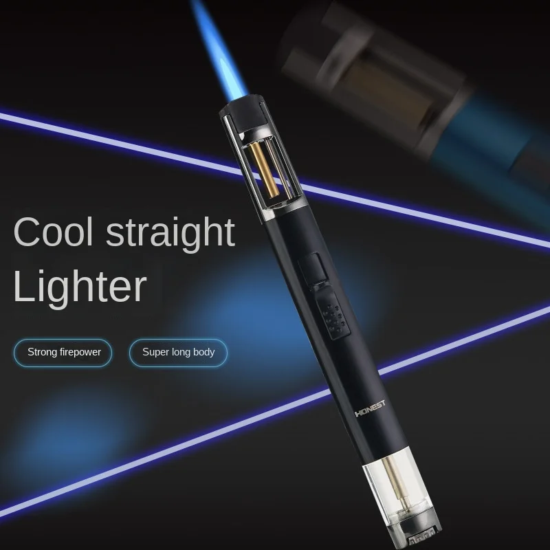 HONEST Blue Flame Windproof Cigar Lighter Suitable for Barbecue Baking Welding Gun Men's Gift Cigarette Accessories
HONEST Blue Flame Windproof Cigar Lighter Suitable for Barbecue Baking Welding Gun Men's Gift Cigarette Accessories
