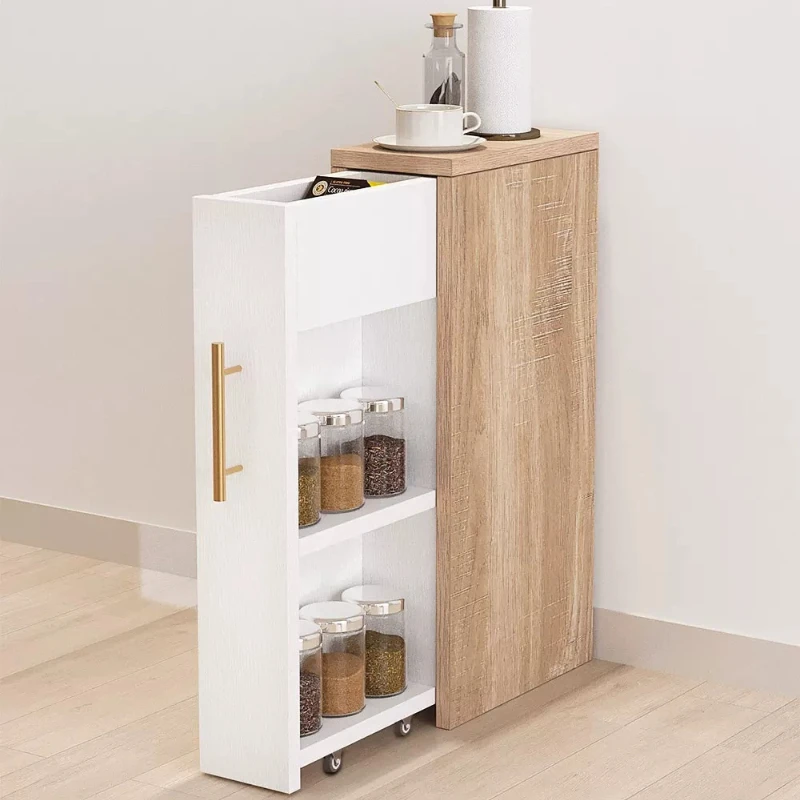 Modern Slim Storage Cabinet, Mobile Side Table for Couch Gap, Narrow Nightstand for Bedroom&Living Room, Space-Saving Organizer
Modern Slim Storage Cabinet, Mobile Side Table for Couch Gap, Narrow Nightstand for Bedroom&Living Room, Space-Saving Organizer