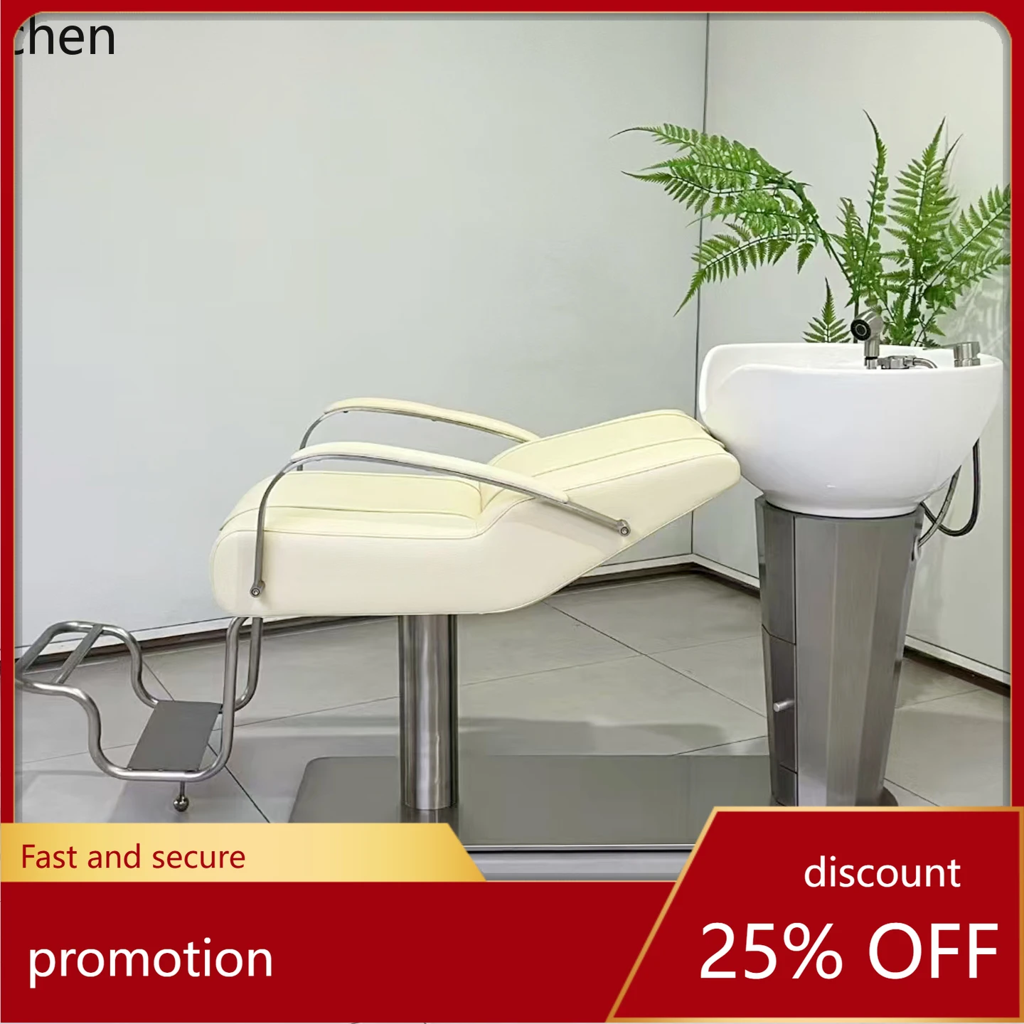 ZMLL Shampoo Bed for Hair Salons, Semi-Reclining Stainless Steel Shampoo Chair for Hairdressing Shops
ZMLL Shampoo Bed for Hair Salons, Semi-Reclining Stainless Steel Shampoo Chair for Hairdressing Shops