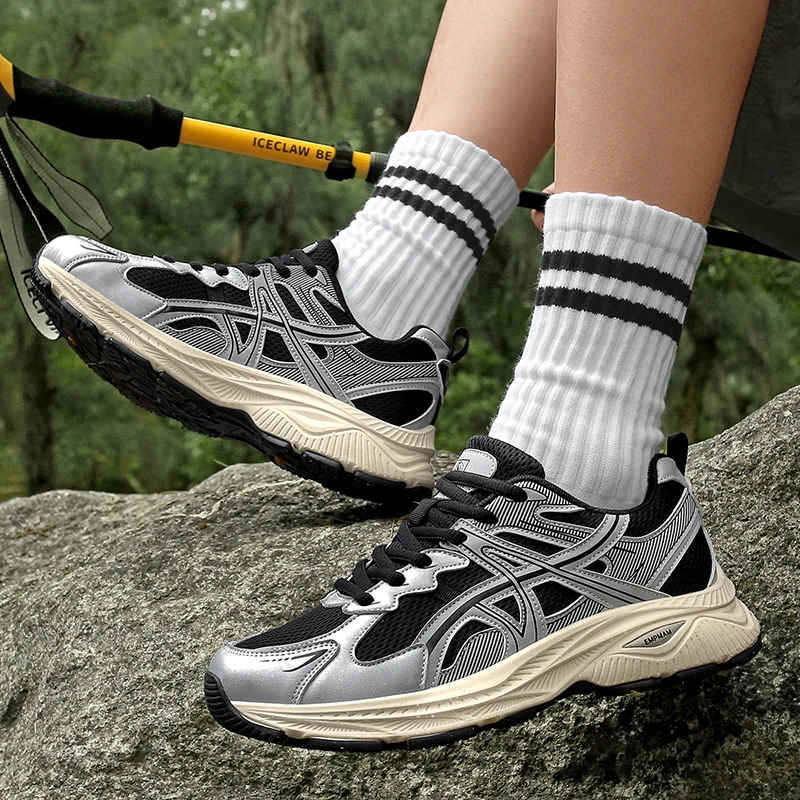 Outdoor Hiking Shoes for Men, Lightweight Trekking Shoes, Breathable Mesh Sneakers, Casual Walking Shoes, Rotating Buckle Design
Outdoor Hiking Shoes for Men, Lightweight Trekking Shoes, Breathable Mesh Sneakers, Casual Walking Shoes, Rotating Buckle Design
