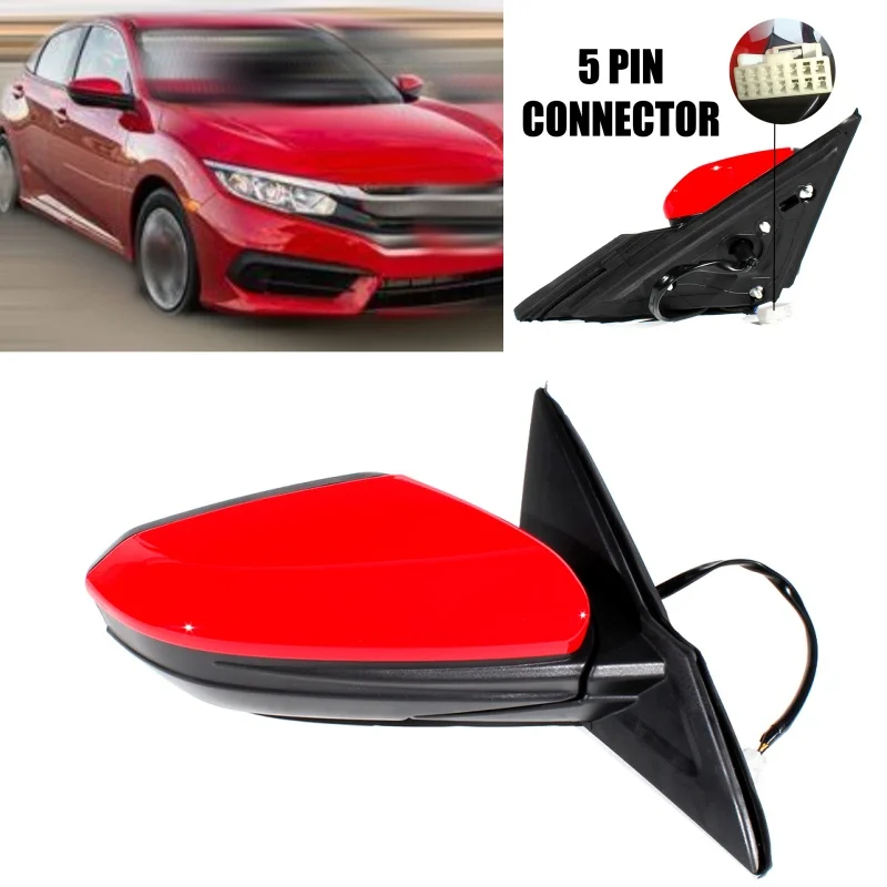 Для Honda Civic 2016, американская версия, 1 шт., правая сторона, красная окрашенная, 5 контактов, сборка заднего зеркала, автомобильные аксессуары
Для Honda Civic 2016, американская версия, 1 шт., правая сторона, красная окрашенная, 5 контактов, сборка заднего зеркала, автомобильные аксессуары