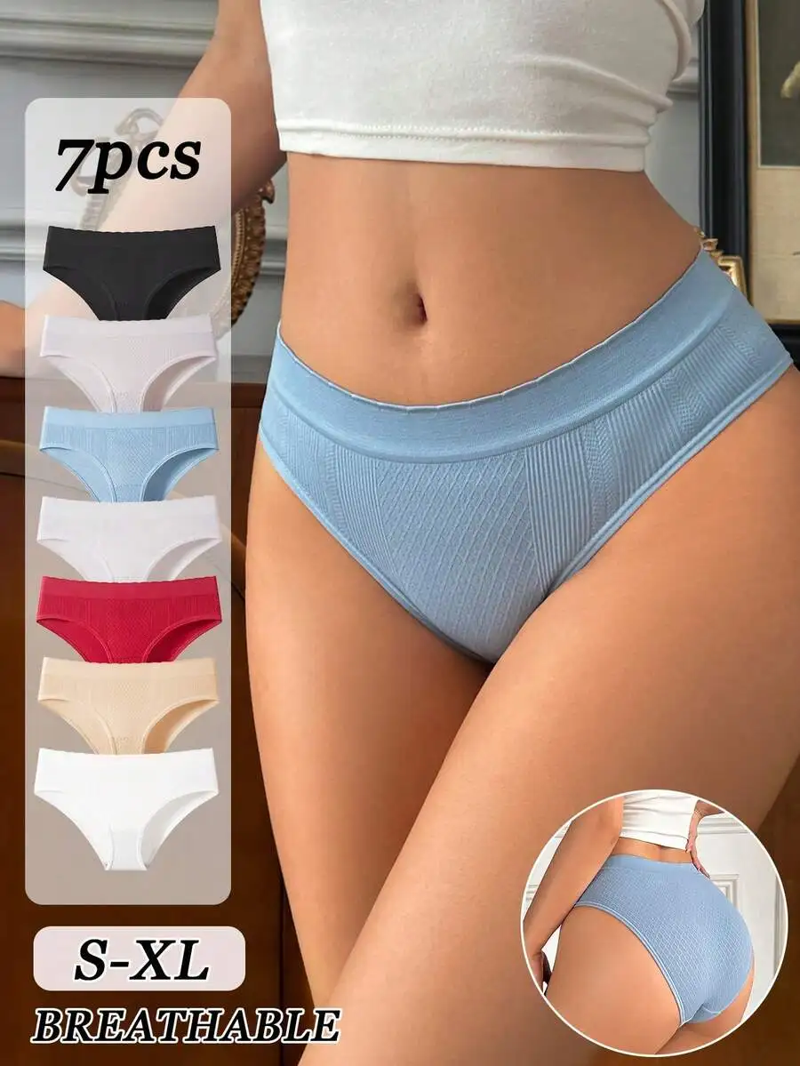 7 Pieces Womens Breathable Minimalist Briefs Set S To XL
7 Pieces Womens Breathable Minimalist Briefs Set S To XL