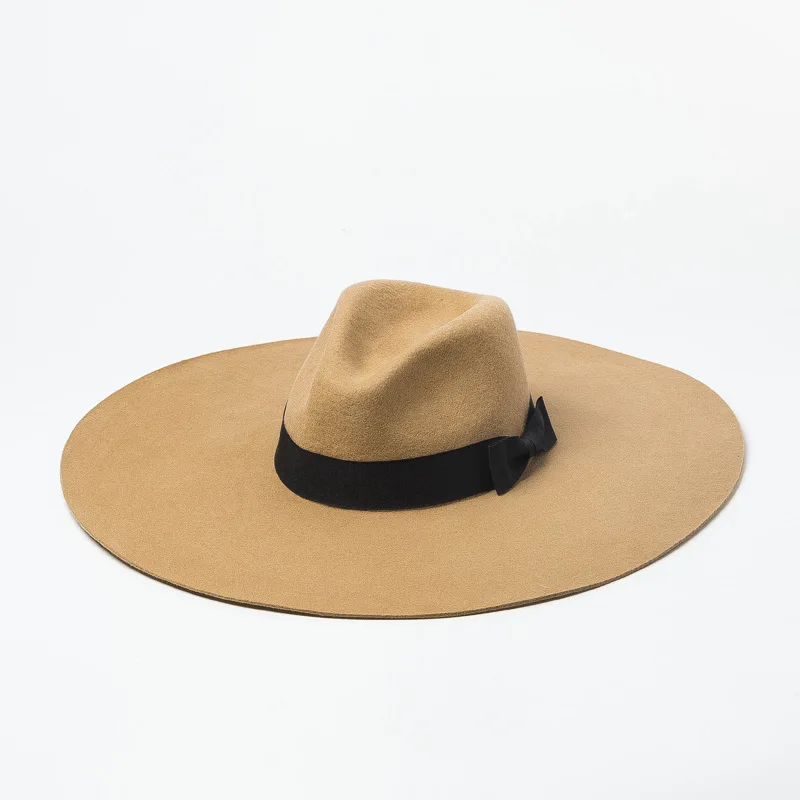 New Bowknot Decorated Wide Brim Woolen Jazz Hat Fashionable Casual Style Wide Brim Jazz Hat
New Bowknot Decorated Wide Brim Woolen Jazz Hat Fashionable Casual Style Wide Brim Jazz Hat