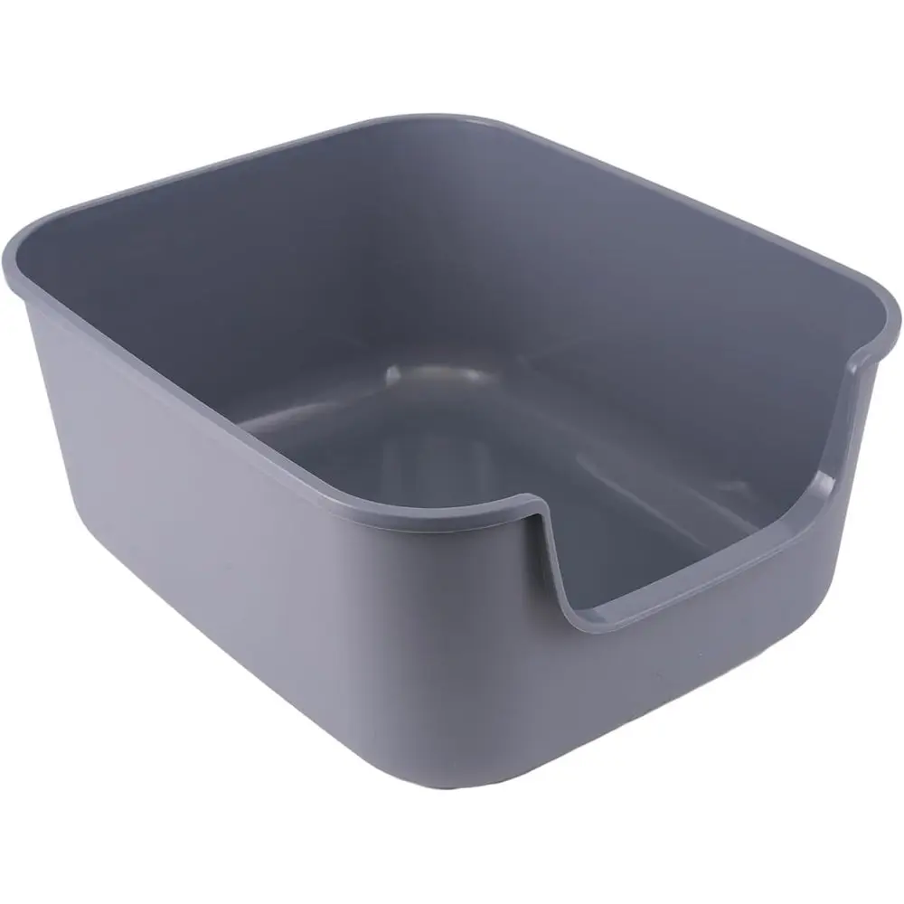 Large Cat Litter Box with High Sides, Indoor Cats, Low Entry, Easy to Clean, Anti-Splashing (Grey)
Large Cat Litter Box with High Sides, Indoor Cats, Low Entry, Easy to Clean, Anti-Splashing (Grey)