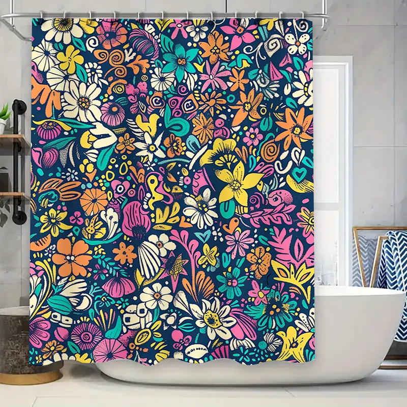 Colorful Shower Curtain SetFloral Print Bath Towel Decor for Home Bathroom, Waterproof Fabric, 3D Printed Shower Curtains Pink Y
Colorful Shower Curtain SetFloral Print Bath Towel Decor for Home Bathroom, Waterproof Fabric, 3D Printed Shower Curtains Pink Y