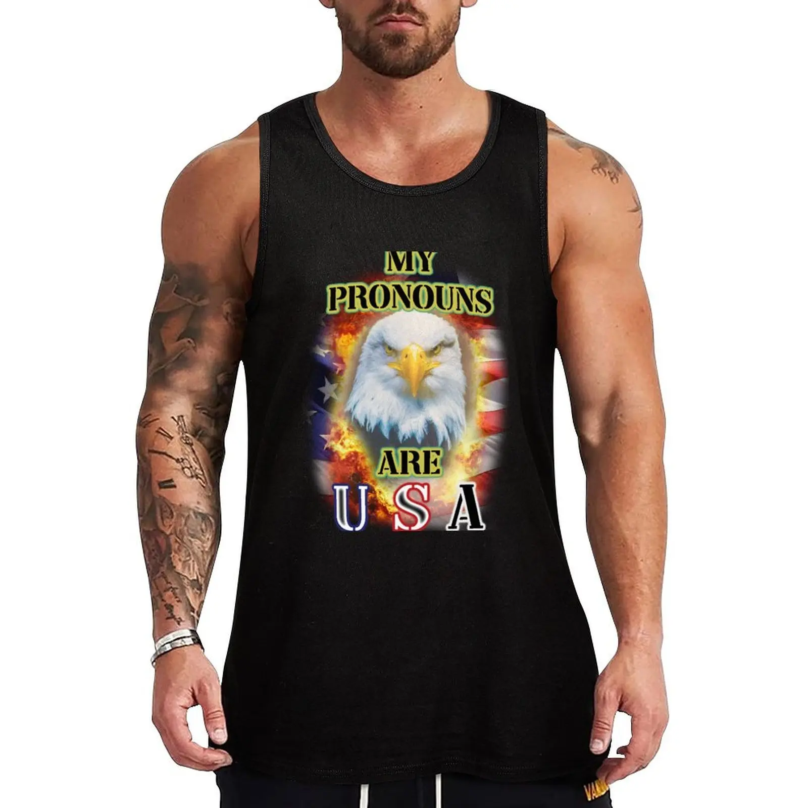 my pronouns are usa Tank Top Clothing sleeveless tshirts for men cute tops men clothing
my pronouns are usa Tank Top Clothing sleeveless tshirts for men cute tops men clothing