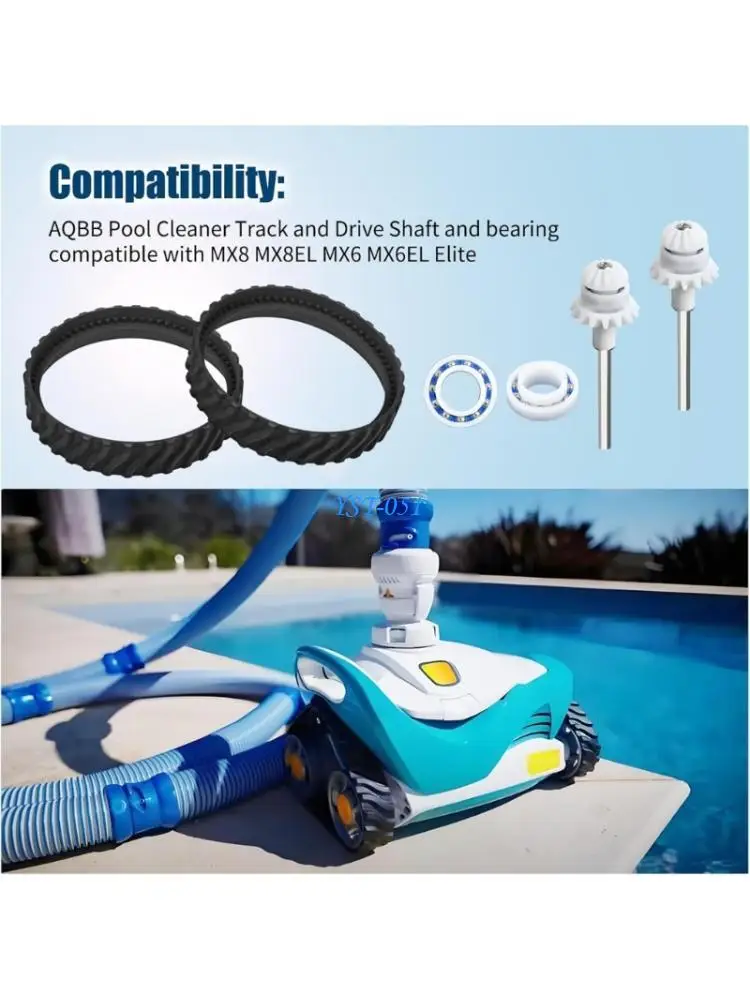 E15A Professional Pool Cleaner Drive Shaft Track Repair for MX8 MX6 Compatible
E15A Professional Pool Cleaner Drive Shaft Track Repair for MX8 MX6 Compatible