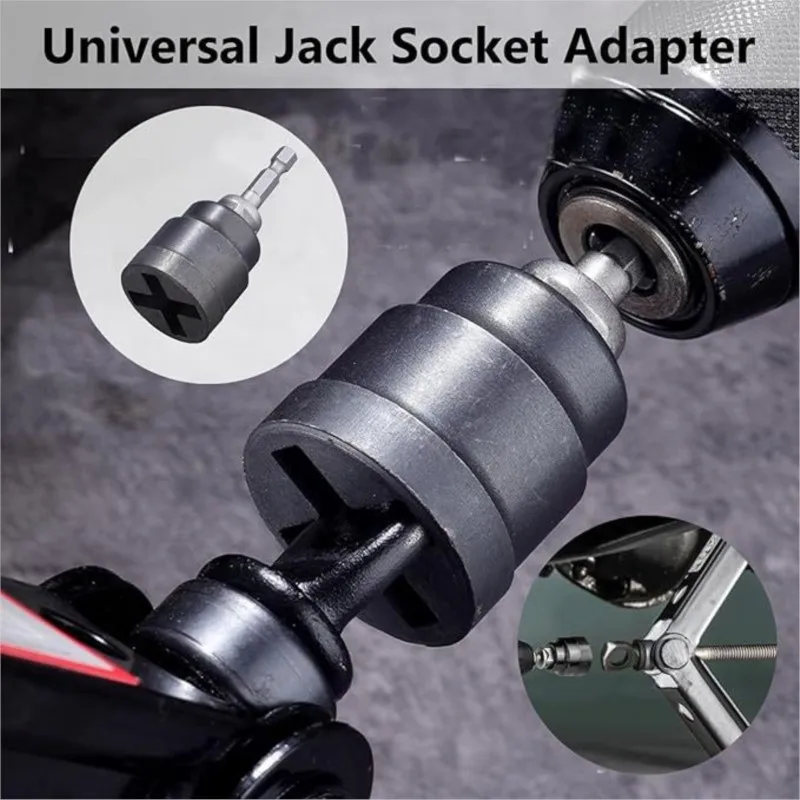 Thickened Car Electric Wrench Jack Socket Fast Cross Jack Socket Electric Drill Bit Hand Tools RV Jack Socket Drill Adapter
Thickened Car Electric Wrench Jack Socket Fast Cross Jack Socket Electric Drill Bit Hand Tools RV Jack Socket Drill Adapter