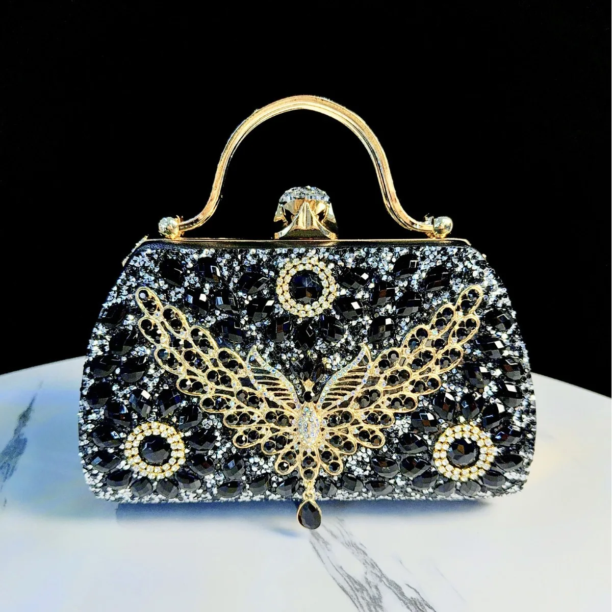 Rhinestone Hand Bag Niche Design Celebrity Temperament High-end Banquet Diamond Shoulder Messenger Dinner Bag Sacs Marques Luxes
Rhinestone Hand Bag Niche Design Celebrity Temperament High-end Banquet Diamond Shoulder Messenger Dinner Bag Sacs Marques Luxes