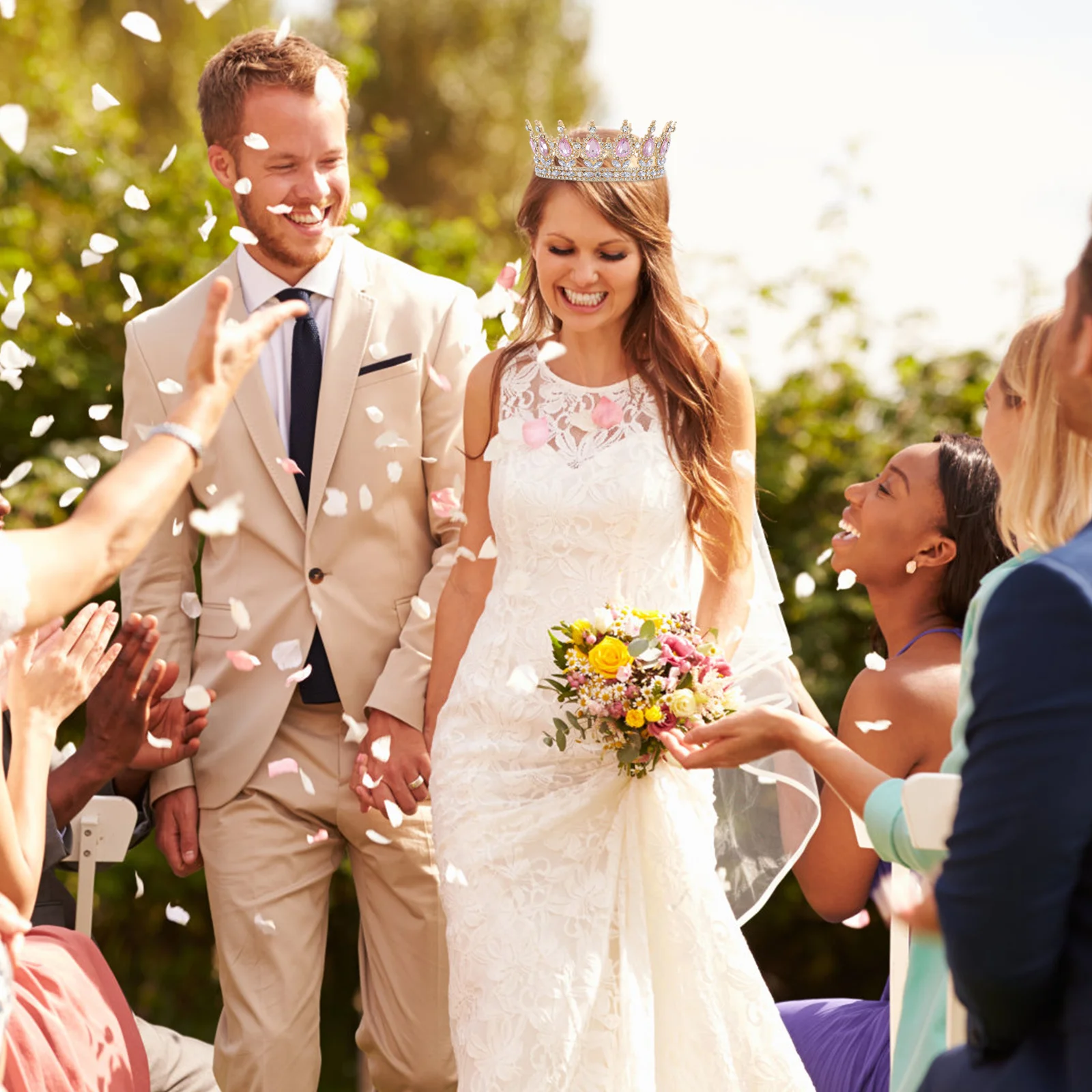 Bride Crown Elegant Wedding Hair Accessory Sparkling Rhinestone Bridal Tiara For Women Girls Party Festival Role Play
Bride Crown Elegant Wedding Hair Accessory Sparkling Rhinestone Bridal Tiara For Women Girls Party Festival Role Play