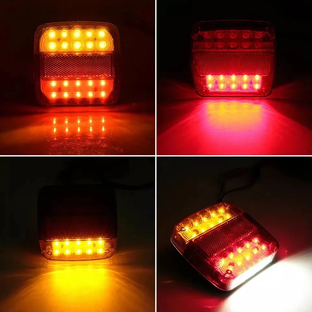 2Pcs 26 LED Stop Tail Lights IP65 Waterproof 12V Car Number Plate Light Rear Reverse Brake Stop Lamp for Trailer Truck RV Boat
2Pcs 26 LED Stop Tail Lights IP65 Waterproof 12V Car Number Plate Light Rear Reverse Brake Stop Lamp for Trailer Truck RV Boat