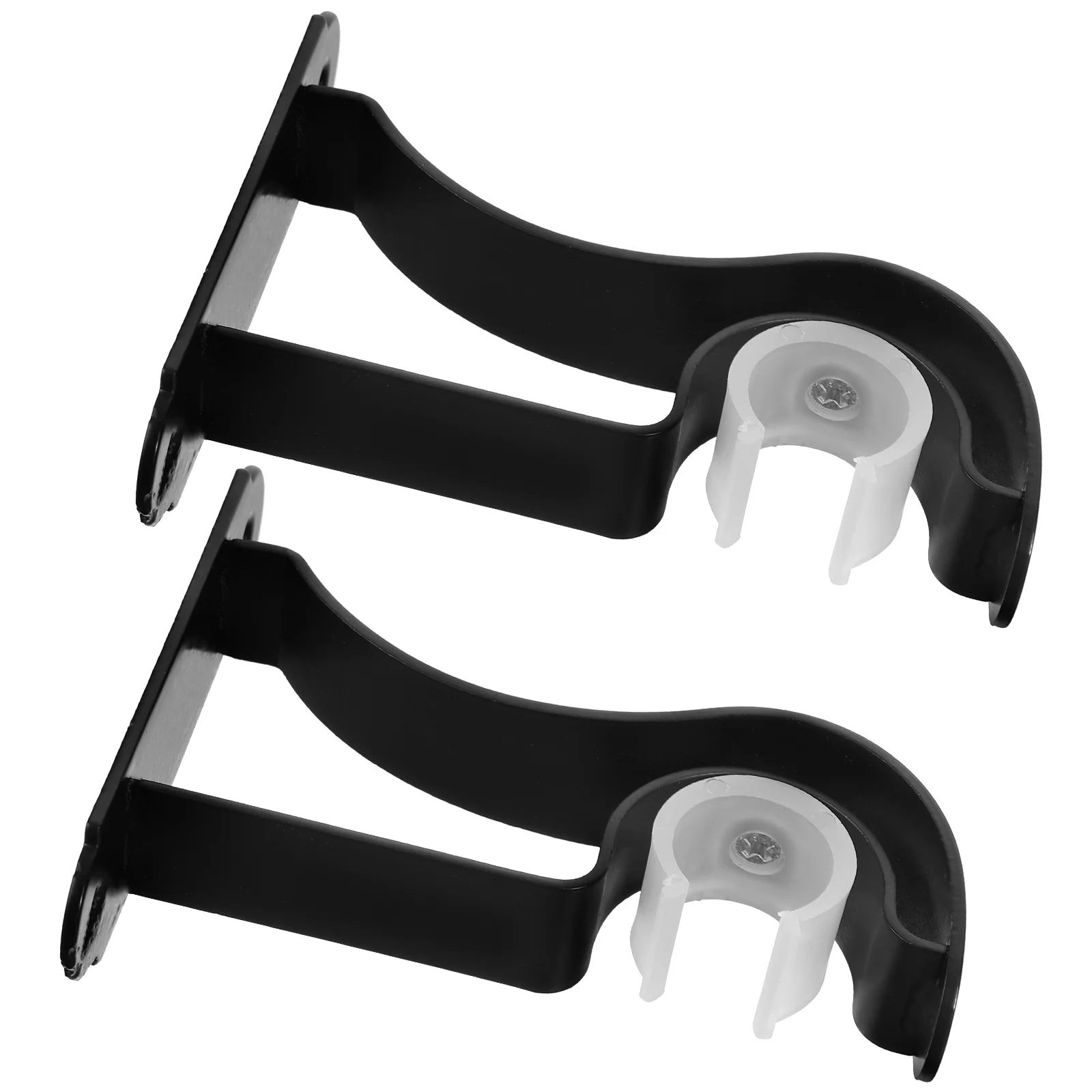 2pcs Curtain Rod Bracket Black Iron Wall-mounted Holder for Shower Curtain Easy Install Non-deform Hardware Accessories
2pcs Curtain Rod Bracket Black Iron Wall-mounted Holder for Shower Curtain Easy Install Non-deform Hardware Accessories
