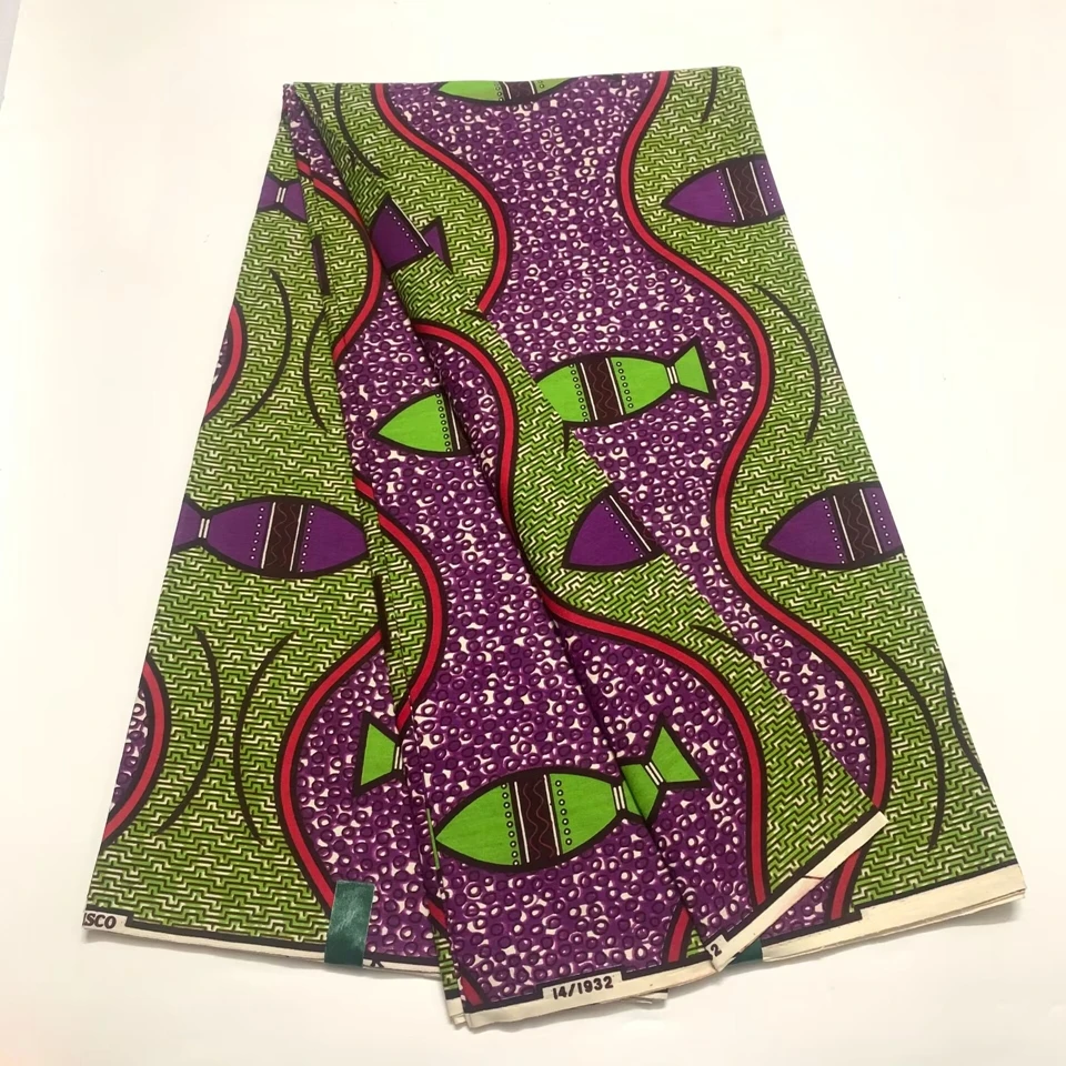 Новинка 2024 года, гарантированная настоящая восковая ткань, 100% хлопок, африканская восковая ткань с принтами Анкары, восковая ткань в нигерийском стиле, Tissu Pagnes 
Новинка 2024 года, гарантированная настоящая восковая ткань, 100% хлопок, африканская восковая ткань с принтами Анкары, восковая ткань в нигерийском стиле, Tissu Pagnes