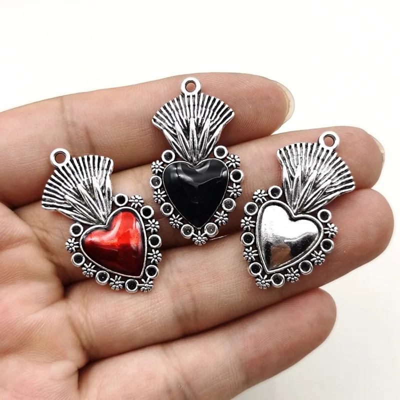 5pcs Gothic Girl Charms Catholic Heart Sacred Halloween Charms DIY Handmade Necklace Bracelet Earrings Jewelry Accessories
5pcs Gothic Girl Charms Catholic Heart Sacred Halloween Charms DIY Handmade Necklace Bracelet Earrings Jewelry Accessories