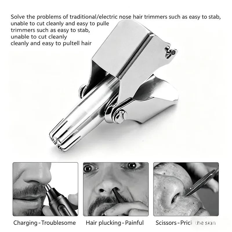 1pcsStainless Steel Manual Nose Hair Trimmer, Painless & Safe Mechanical Nose Hair Clipper, No Battery Needed Nose Hair Remover
1pcsStainless Steel Manual Nose Hair Trimmer, Painless & Safe Mechanical Nose Hair Clipper, No Battery Needed Nose Hair Remover
