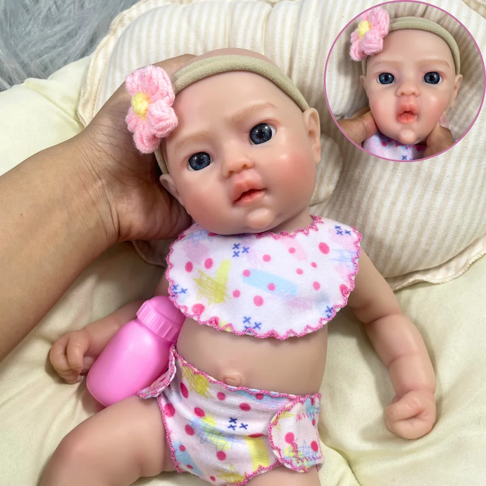 Mini 13 Inch Full Solid Silicone Reborn Baby Doll Tina Washable Body Girl Adorable Silicone Doll Birthday Christmas Gift
Mini 13 Inch Full Solid Silicone Reborn Baby Doll Tina Washable Body Girl Adorable Silicone Doll Birthday Christmas Gift