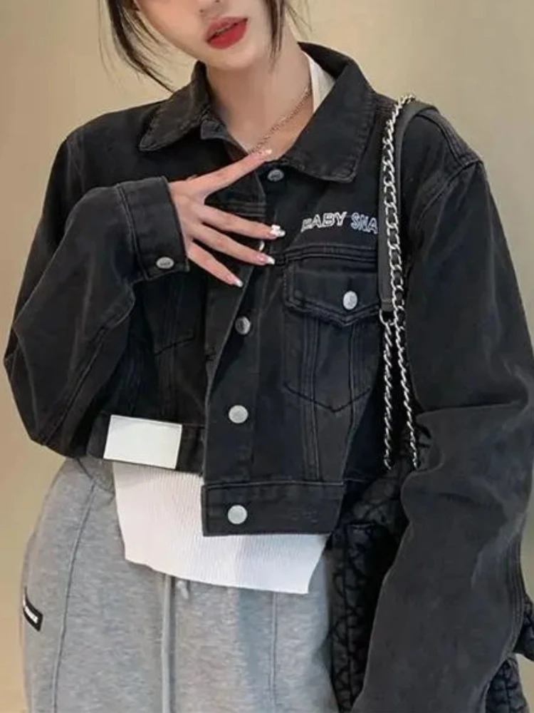 Autumn Y2k Retro Spicy Style Denim Jacket Women Niche New American Design Sense Cardigan Female Korea Street Wear Short Jacket
Autumn Y2k Retro Spicy Style Denim Jacket Women Niche New American Design Sense Cardigan Female Korea Street Wear Short Jacket
